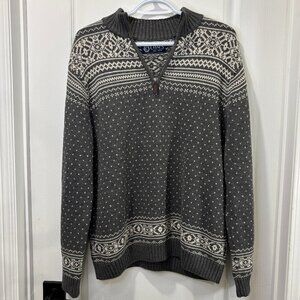 Vintage Chaps Quarter Zip 100% Cotton Sweater